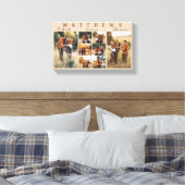 Grote familie collage foto canvas afdruk (Insitu (Slaapkamer))