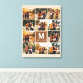 Grote familie collage foto canvas afdruk (Insitu (Houten vloer))