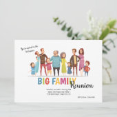 Grote familie reünie uitnodiging (Staand voorkant)