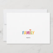 Grote familie reünie uitnodiging (Achterkant)