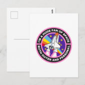 grote fan van de ruimte briefkaart (Voorkant / Achterkant)