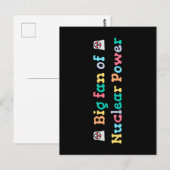Grote fan van kernenergie briefkaart (Voorkant / Achterkant)