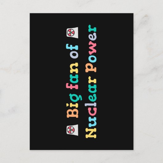 Grote fan van kernenergie briefkaart (Voorkant)