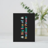 Grote fan van kernenergie briefkaart (Staand voorkant)