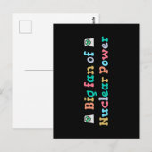 Grote fan van kernenergie briefkaart (Voorkant / Achterkant)