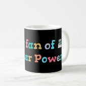 Grote fan van kernenergie koffiemok (Voorkant rechts)