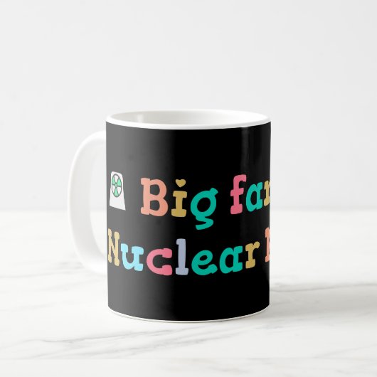 Grote fan van kernenergie koffiemok (Voorkant links)