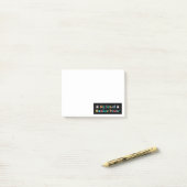 Grote fan van kernenergie post-it® notes (Op bureau)