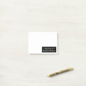 Grote fan van kernenergie post-it® notes (Op bureau)