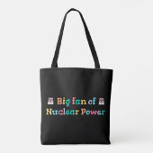 Grote fan van kernenergie tote bag (Achterkant)