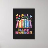 Grote Fan Van Mensenrechten Canvas Afdruk (Voorkant)