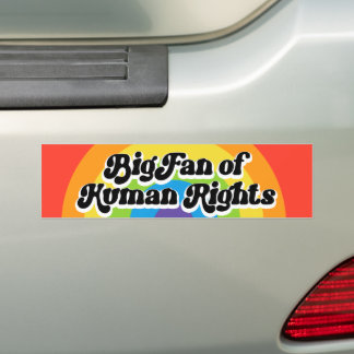 Grote Fan Van Mensenrechten Gelijkheid LGBTQ+ Bumpersticker