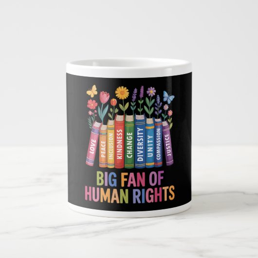Grote fan van mensenrechten koffiekop (Voorkant)