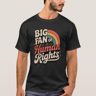 Grote fan van mensenrechten lange mouw t-shirt