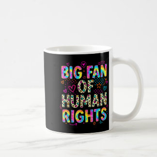 Grote fan van mensenrechten retro protest gelijkhe koffiemok