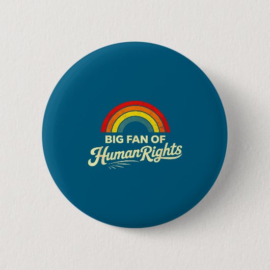 Grote fan van mensenrechten ronde button 5,7 cm (Voorkant)