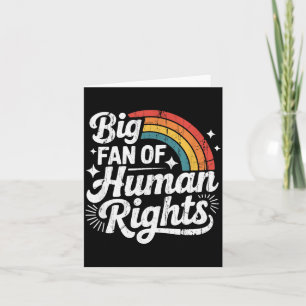 Grote fan van mensenrechten, sociale rechtvaardigh kaart