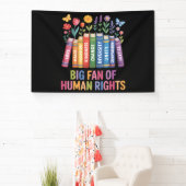 Grote fan van mensenrechten  spandoek (Insitu)