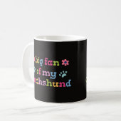 Grote fan van mijn Dachshund Koffiemok (Voorkant links)