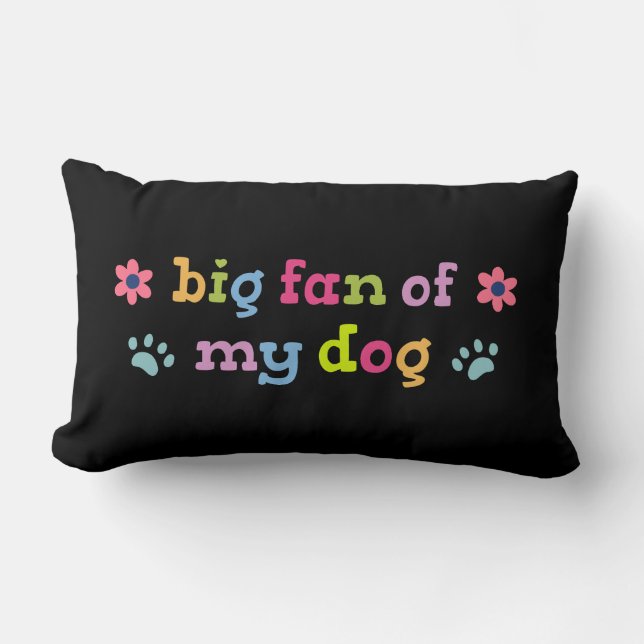 Grote fan van mijn hond kussen (Voorkant)