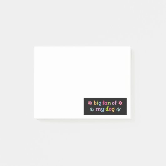 Grote fan van mijn hond post-it® notes (Voorkant)