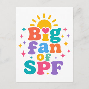 Grote fan van SPF zomerzonbescherming Briefkaart