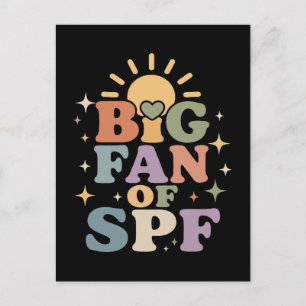 Grote fan van SPF zomerzonbescherming Briefkaart