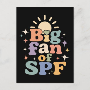Grote fan van SPF zomerzonbescherming Briefkaart