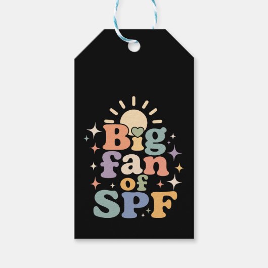 Grote fan van SPF zomerzonbescherming Cadeaulabel (Voorkant)
