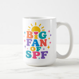 Grote fan van SPF zomerzonbescherming Koffiemok