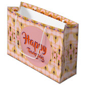 Grote Fancy Thanksgiving papieren geschenkzak Groot Cadeauzakje (Voorkant Gekanteld)