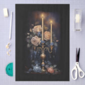 Grote Fantasy Gotische Bloemen Kaarsen Decoupage Tissuepapier (Craft)