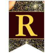 Grote Faux Gold Glitter-ballonnen opnieuw openen Vlaggetjes (Tweede vlag)