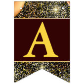 Grote Faux Gold Glitter-ballonnen opnieuw openen Vlaggetjes (Derde vlag)