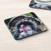 Grote feestelijke Thanksgiving Turkije Bier Onderzetter (Linkerzijde)