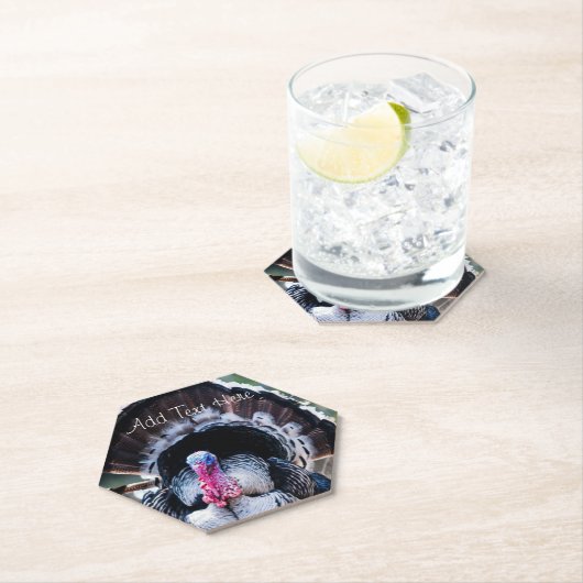 Grote feestelijke Thanksgiving Turkije Kartonnen Onderzetters (Insitu)