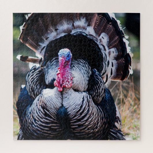 Grote feestelijke Thanksgiving Turkije Legpuzzel (Verticaal)