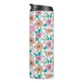 Grote Felgekleurde Bloemen Persoonlijk Thermosbeker (Geroteerd rechts)