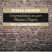 Grote felicitaties! Bandenaar voor grote mastergra Spandoek