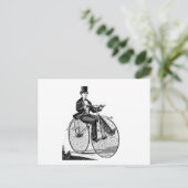  grote fiets Victoriaans fietsen Briefkaart (Staand voorkant)