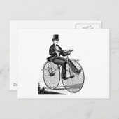  grote fiets Victoriaans fietsen Briefkaart (Voorkant / Achterkant)