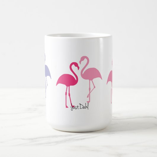 Grote Flamingo Statues 15 oz. Mok (Center)