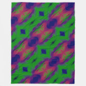 Grote fleece deken Aurora kleuren. (Voorkant)