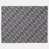 Grote fleece deken gekko (Voorkant (Horizontaal))