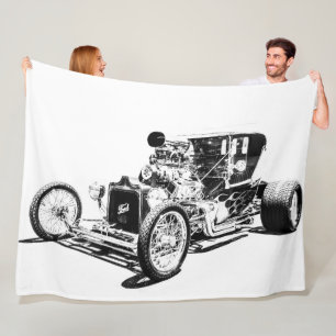 Grote Fleece Deken Hot Rod