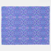 Grote Fleece deken Lavendel Hydrangea patroon (Voorkant (Horizontaal))