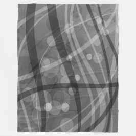 Grote Fleece deken, modern, abstract, grijs