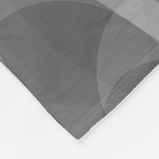 Grote Fleece deken, modern, abstract, grijs (Hoek)
