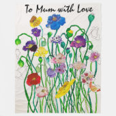 Grote Fleece Deken Moederdag Gift (Voorkant)