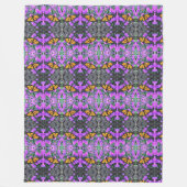 Grote fleece deken monarch vlinder/asters (Voorkant)